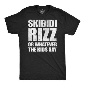 Mens Funny T Shirts Skibidi charm Or Whatever The Kids Say Sarcastic Graphic Novelty Tee For Men - Crazy Dog Men's T Shirt - 1 of 4