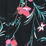 black foliage floral