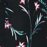 black foliage floral