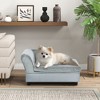 Munora Small Hidden Storage Dog Bed Modern Pet Sofa with 2" Foam Cushion for Cats & Small Dogs up to 22 lbs, Gray - 2 of 4