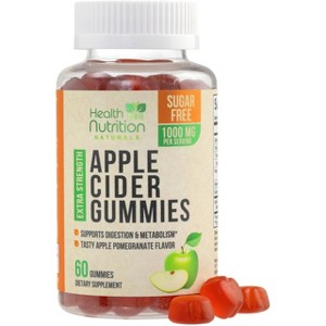Vegan Apple Cider Vinegar Gummies | Max Strength 1000mg | ACV Supplement Gummy - 60 Gummies;120 Gummies - 1 of 4