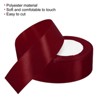Unique Bargains Single Side Solid DIY Wrapping Decoration Roll Satin Ribbons 2 Pcs - 3 of 4