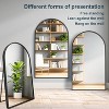 Spassway Arched Metal Full Length Mirror with Bracket Decorative Freestanding Mirror Accent Dressing Mirror for Living Room Bedroom - 4 of 4