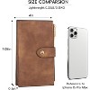 CLUCI Wallet for Women Leather Slim Womens Wallet RFID Blocking Bifold Credit Card Holder with Zipper Pocket - 3 of 3