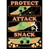 Men's Star Wars: The Mandalorian Halloween Grogu Protect Attack Snack Pull Over Hoodie - 2 of 4