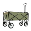 VisioGear Multi-use Bag Collapsible Foldable Wagon Cart, Beach Wagon Grocery Cart with Liner Bag and Cover, Green, 35.04"*21.65"*38.98" - 2 of 4