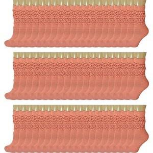 120 Pairs Extra-Long Heavy Slouch Socks – Women's Shoe Size 5-10, Cotton Blend, Retro 80s Style - 1 of 1