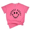Simply Sage Market S.W.Smiley Choose Happy Lighting Eyes Garment Dyed Tee - M - Crunchberry - 2 of 4