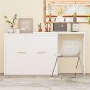 NicBex Modern Adjustable Computer Desk with Murphy Cabinet Bed,Teens Student Dresser Bed,Home Office Desk for Guest Room,Studio - 3 of 4