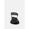 Stallone Black Braided Flat Sandals - 2 of 4