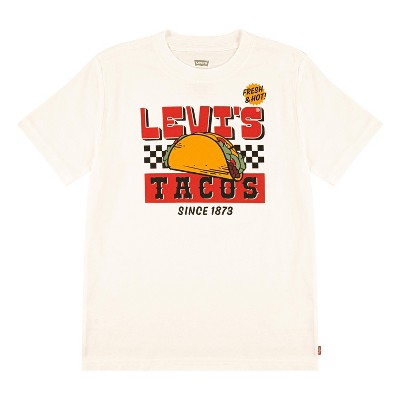 Levi's® Boys' Short Sleeve Graphic T-Shirt - Cream XL