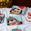 Certified International (Set of 4) 8.5" Christmas Whimsy Penguin Dessert Plates - 3 of 4