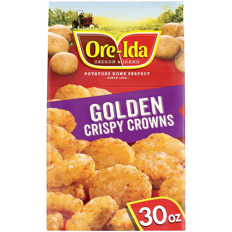 Ore-Ida Gluten Free Frozen Crispy Crowns Seasoned Shredded Potatoes - 30oz, 1 of 11