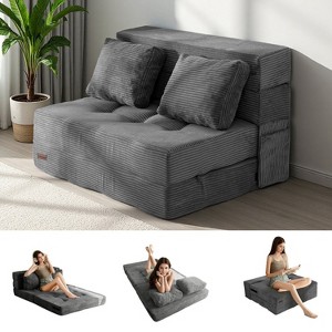 MAXYOYO Folding Sofa Bed with Pillow, 4-in-1 Tufted Sleeper Chair for Living Room - 1 of 4