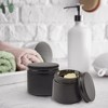 Cornucopia Brands 2oz Black Coated Glass Jars 12pk; Cosmetic Jars w/ Black Metal Lids and Black Matte Exterior - 2 of 4