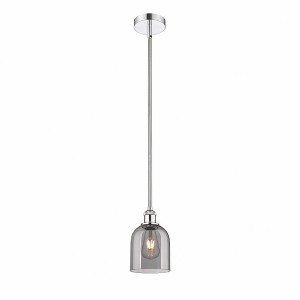 Bella - 1 Light Stem Hung Mini Pendant In Industrial Style-9 Inches Tall and 5.5 Inches Wide - 1 of 1
