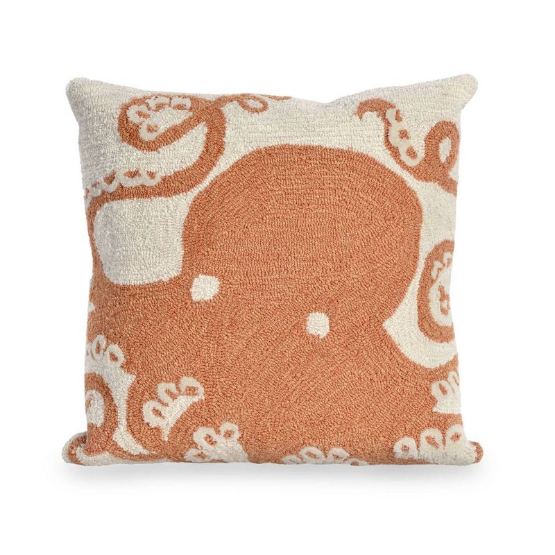 18"x18" Octopus Indoor/Outdoor Square Throw Pillow - Liora Manne, 1 of 6