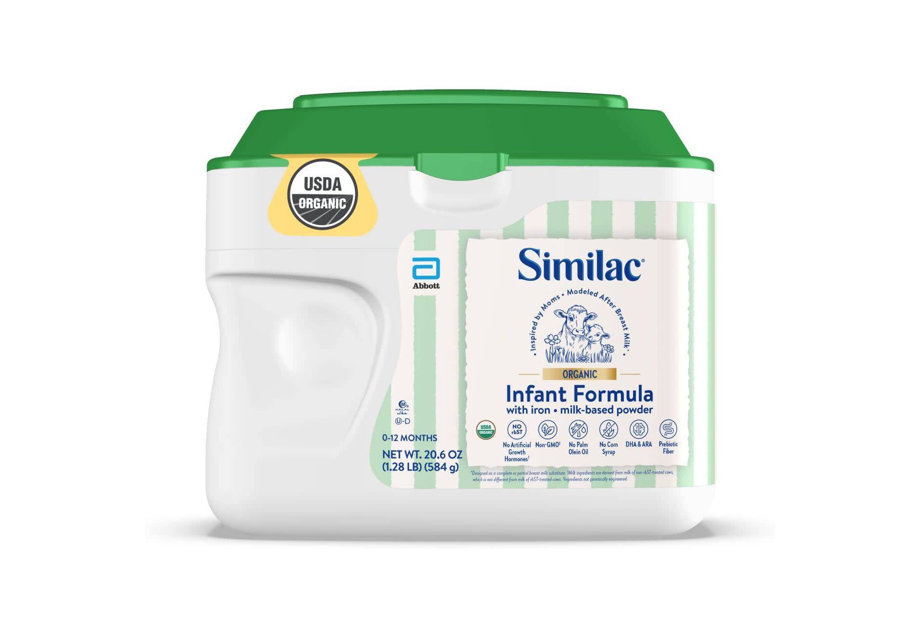 Similac Organic Powder Infant Formula - 20.6oz: Infant, Milk-Based, Brain Development, Immune System Support