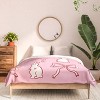 Deny Designs 3pc Queen thespacehouse Ribbon Bows and Bunnies Comforter and Sham Set Red - 3 of 4