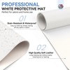 SAVILAND Pro Salon Armrest System - XL Ergonomic Hand Rest w/ Microfiber Leather Mat.(White) - 3 of 4