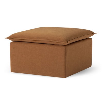 Maven Lane Claude Contemporary Ottoman in Fabric Upholstery
