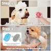 BABYYER Pet Grooming Bath Massage Brush with Soap and Shampoo Dispenser Soft Silicone Bristle for Long Short Haired Dogs Cats Shower - 4 of 4