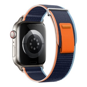 HTUTWOO Weave Nylon Apple Watch Band, Sport Loop Strap 38/40/41/42/44/45/46/49mm for iWatch Series 10 9 8 7 6 5 4 3 2 1 Ultra SE - 1 of 4