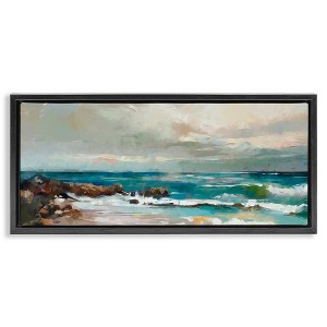 Stupell Industries Rocky Ocean Waves, 25" x 11" - 1 of 4