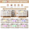 Jojoka Modern Rattan 6-Drawer Dresser with RGB LED Lights and Built-In Charging Station – Floor Mount - 4 of 4