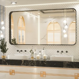 Keonjinn Framed Wall Mirror, Modern Rectangular Bathroom Vanity Mirror, Wall Mounted - 1 of 4