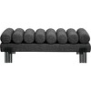 Meridian Furniture,Akeela Linen Textured Fabric Bench - 3 of 4