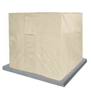KHOMO GEAR Air Conditioner Cover – Waterproof Outdoor AC Unit Protector – Beige – Heavy Duty, All-Season Protection for Window & Wall-Mounted AC Units - 1 of 4