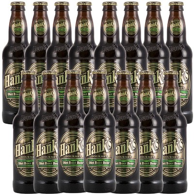 Hank's Genuine Gourmet Diet Root Beer, 12 fl oz Bottles – Premium Craft Soda with Rich, Creamy Flavor. -  Zero Calories, Zero Carbs, Pack of 15