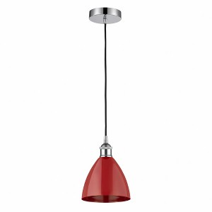 Plymouth Dome - 1 Light Cord Hung Mini Pendant In Industrial Style-11.25 Inches Tall and 7.5 Inches Wide - 1 of 1