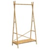 vidaXL Clothes Rack with Shelf 40.2"x19.7"x74.8" Bamboo - 2 of 4