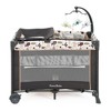 Pamo Babe Portable Nursery Center Foldable Bassinet Play Yard Crib Sleeper with Travel Cot, Changing Table Diaper Station, Mobile, & Carry Bag, Khaki - 2 of 4