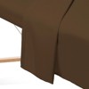 Saloniture 3-Piece Microfiber Massage Table Sheet Set, Includes Flat and Fitted Sheets with Face Cradle Cover - 3 of 4