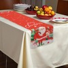 Unique Bargains Christmas Table Runner Polyester Red White Green 71x14 Inch 1Pc - 2 of 4