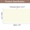 Unique Bargains Wallpaper, Peel and Stick Wallpaper Contact Paper Solid Color Vinyl Self-Adhesive Wall Paper Decorative Cream Yellow 197"x15.7" - 2 of 4