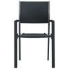 vidaXL Patio Chairs 4 pcs Black Plastic Rattan Look - 3 of 4