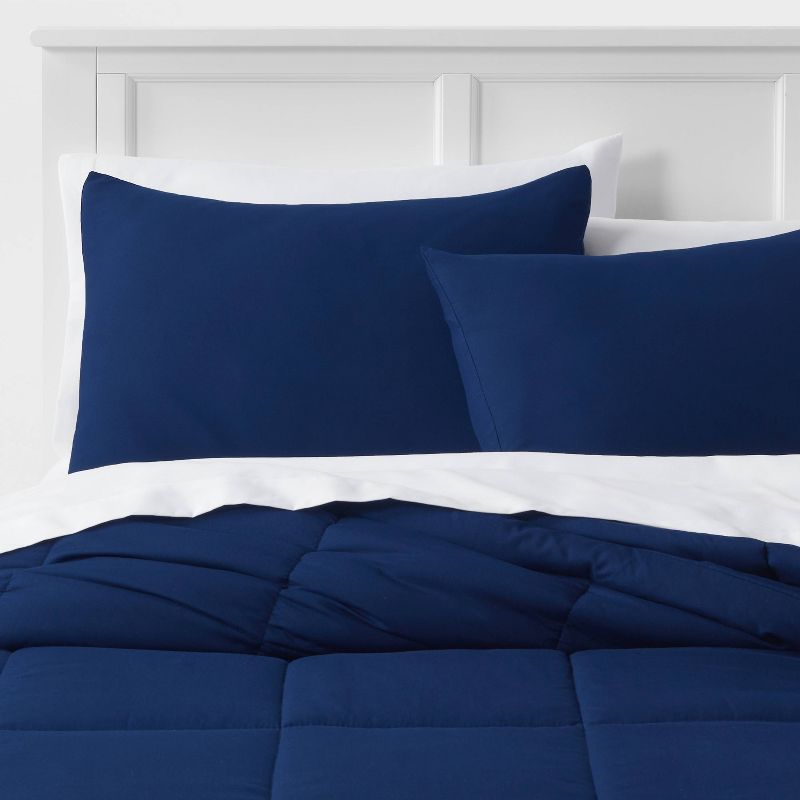 Standard Down Alternative Washed Microfiber Comforter Sham - Room Essentials™, 3 of 6