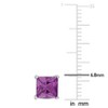 EVERLY JEWELRY | Sterling Silver 2 CT TGW Simulated Alexandrite Stud Earrings - 2 of 4