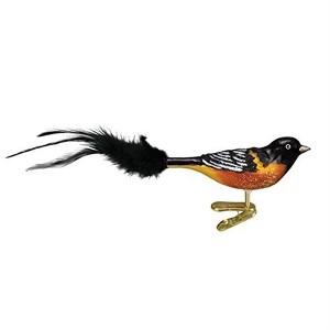Old World Christmas Glass Blown Ornament, Baltimore Oriole - 1 of 2