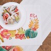 C&F Home 14" x 72" Harvest Teal Pumpkin Floral Flower Leaves Cloth Table Runner - 3 of 4