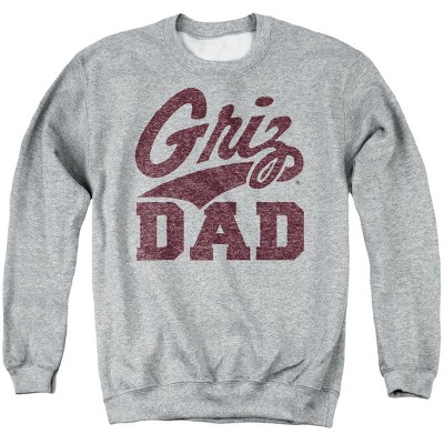 Men's University Of Montana Dad Crewneck Sweatshirt Athletic Heather 2X Large