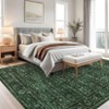 Vintage  Area Rug for Living Room Bedroom Non-Slip Low Pile Machine Washable Rug - 2 of 4