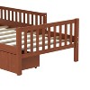 Kumasinova Twin/Full Size Bed Frame,Wood Platform Bed with Guardrails on Both Sides and 2 Storage Drawers,Bed Frame with Headboard for Teens,Kids - 4 of 4