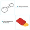Unique Bargains PU Leather Keychain Fobs with Key Rings for DIY Crafts 2 Pcs - 4 of 4