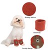 Unique Bargains Dog Leg Warmers Winter Warm Knitted Joint Protection Suitable for Kitten Puppies - 2 of 4