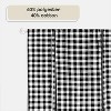 Buffalo Check Plaid Gingham Tie-Up Window Single Curtain by Sweet Home Collection® - 3 of 3